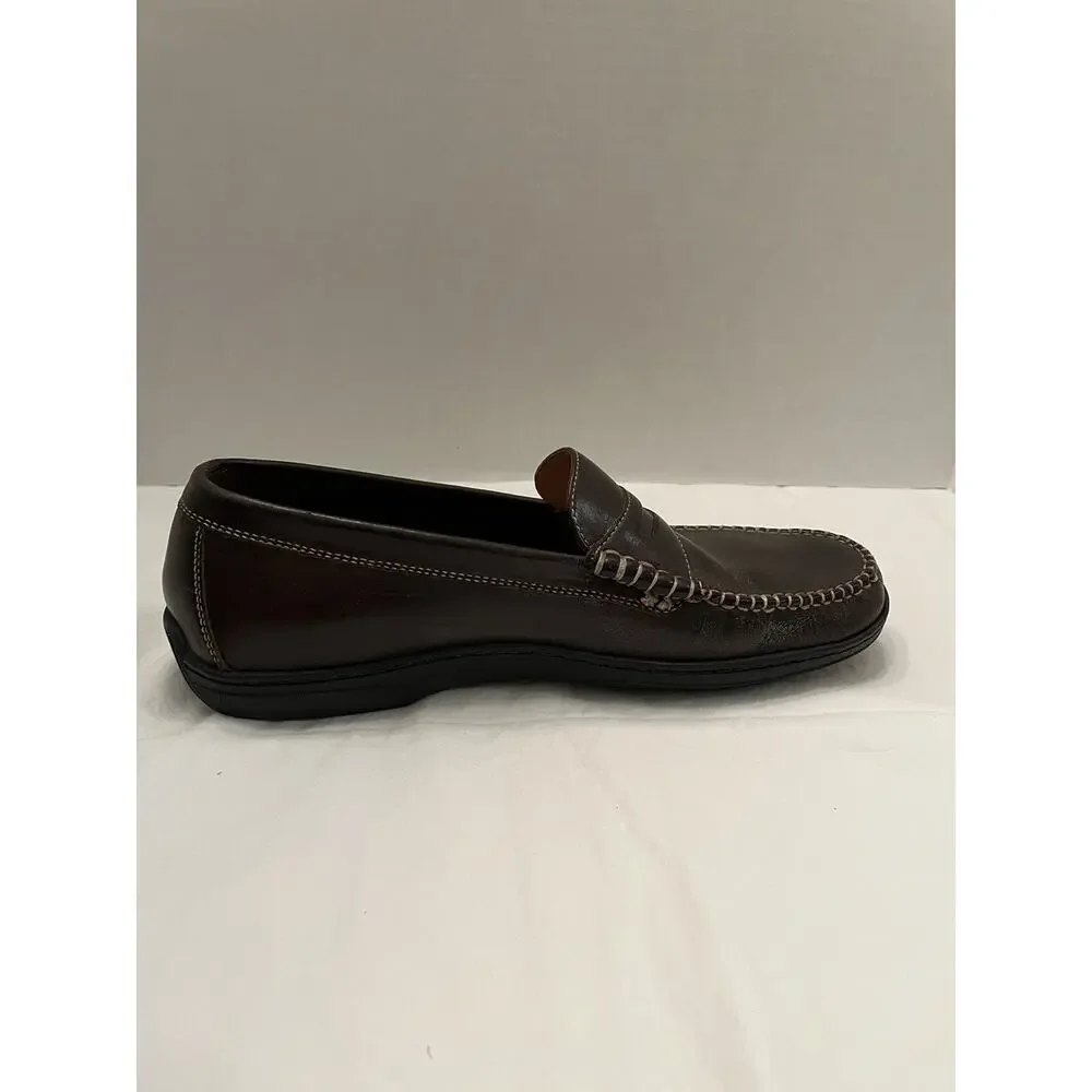Size 8.5 Cole Haan Men’s Brown Leather Oxford Penny Loafers C07638 x F09